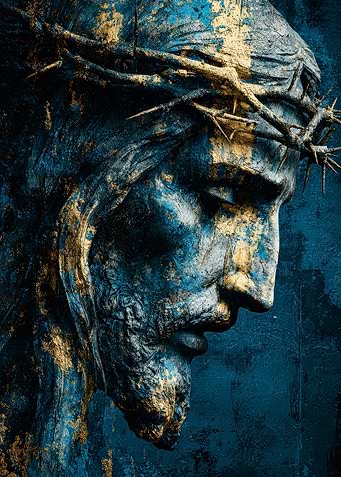 Jesus Christ Crown of Thorns Portrait