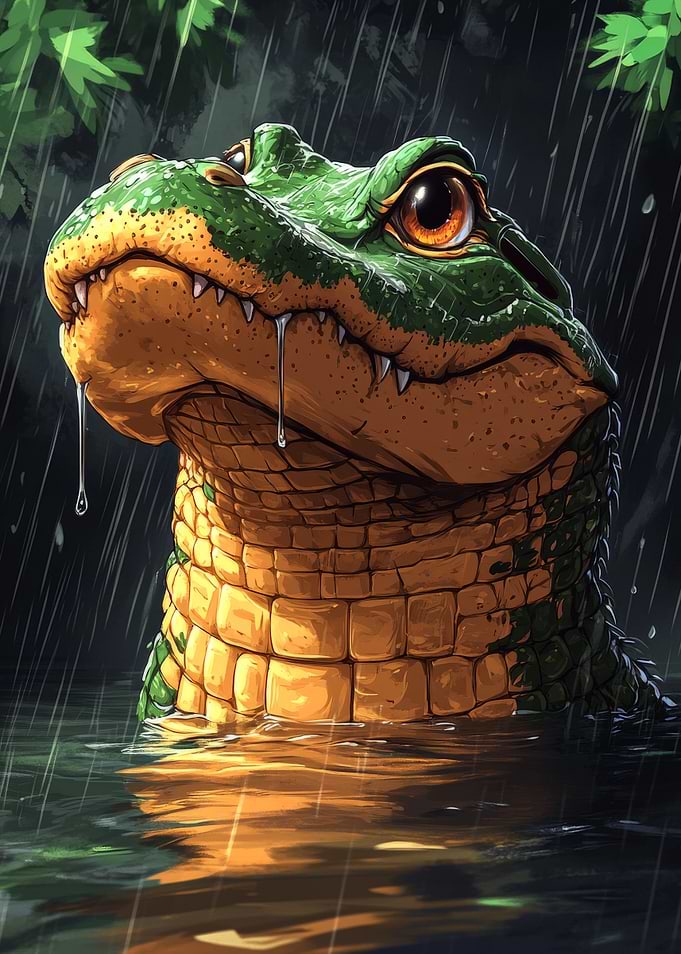 Alligator in the Rain