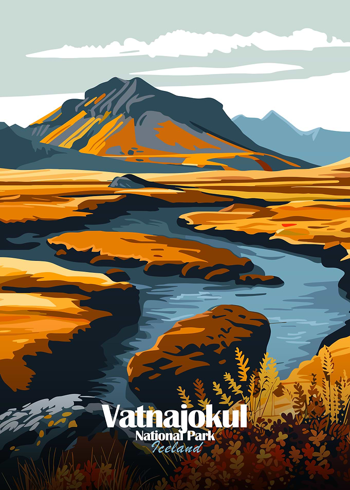 Vatnajokull National Park Iceland Landscape