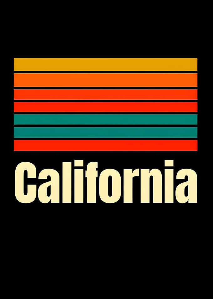 California Retro Stripes