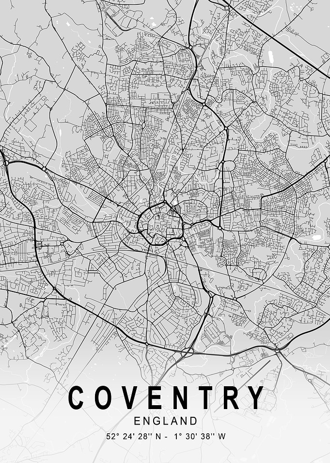 Coventry Light City Map