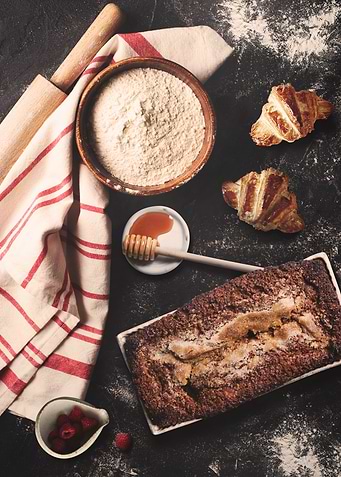 Baking Still Life with Croissants