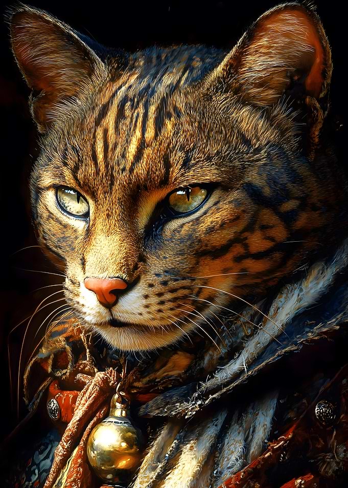 Regal Cat Portrait