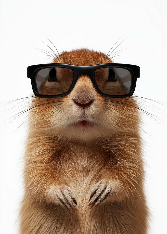 Cool Gerbil with Sunglasses