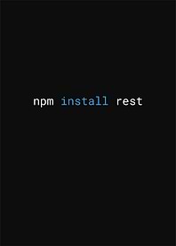 npm install rest command line