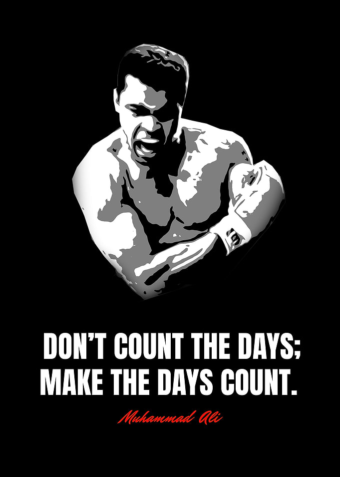 Muhammad Ali Motivational Quote Poster