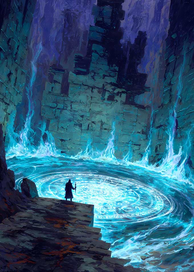 Wizard at Magical Portal
