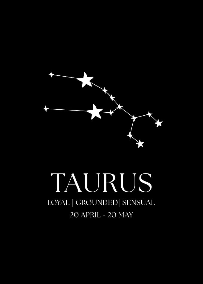 Taurus Constellation Zodiac Sign Art