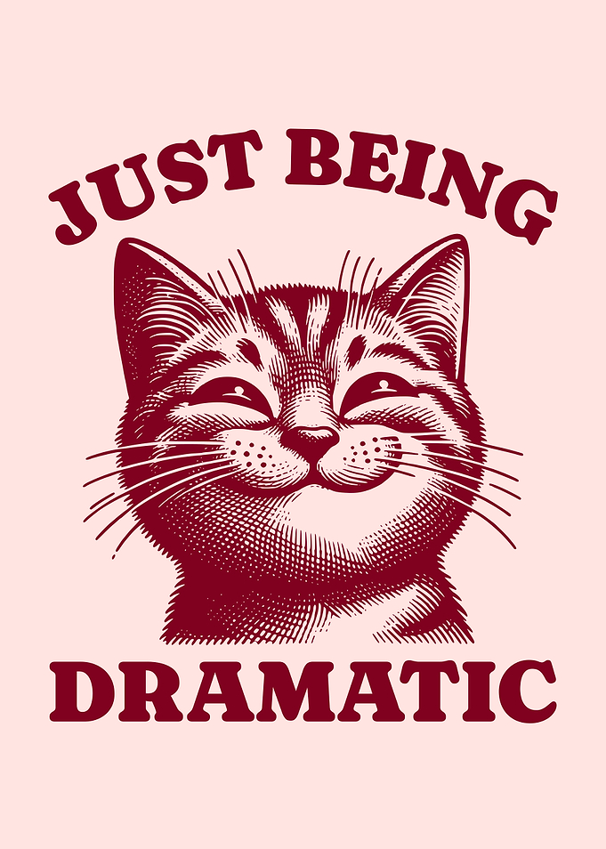 Just Being Dramatic Playful Funny Cat