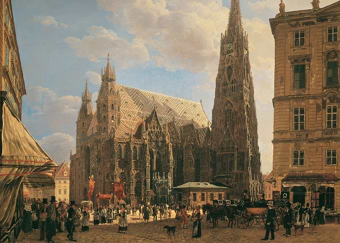 Stephansdom Cathedral in Vienna Painting