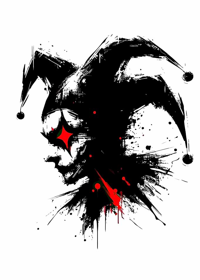 Abstract Jester Art