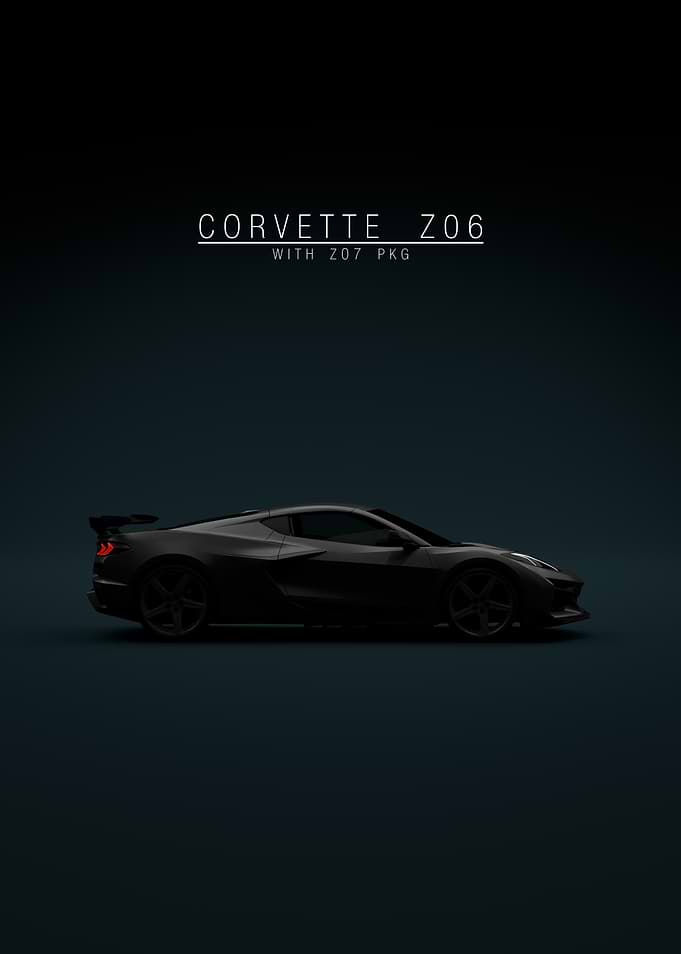 Chevrolet Corvette C8 Z06 Z07 2023 - Black