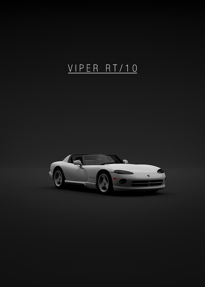 2001 Dodge Viper RT-10 White Front