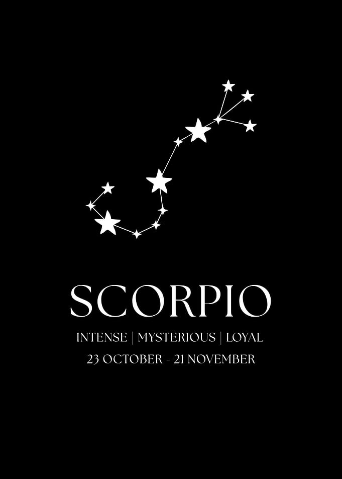 Scorpio Zodiac Sign Constellation Art