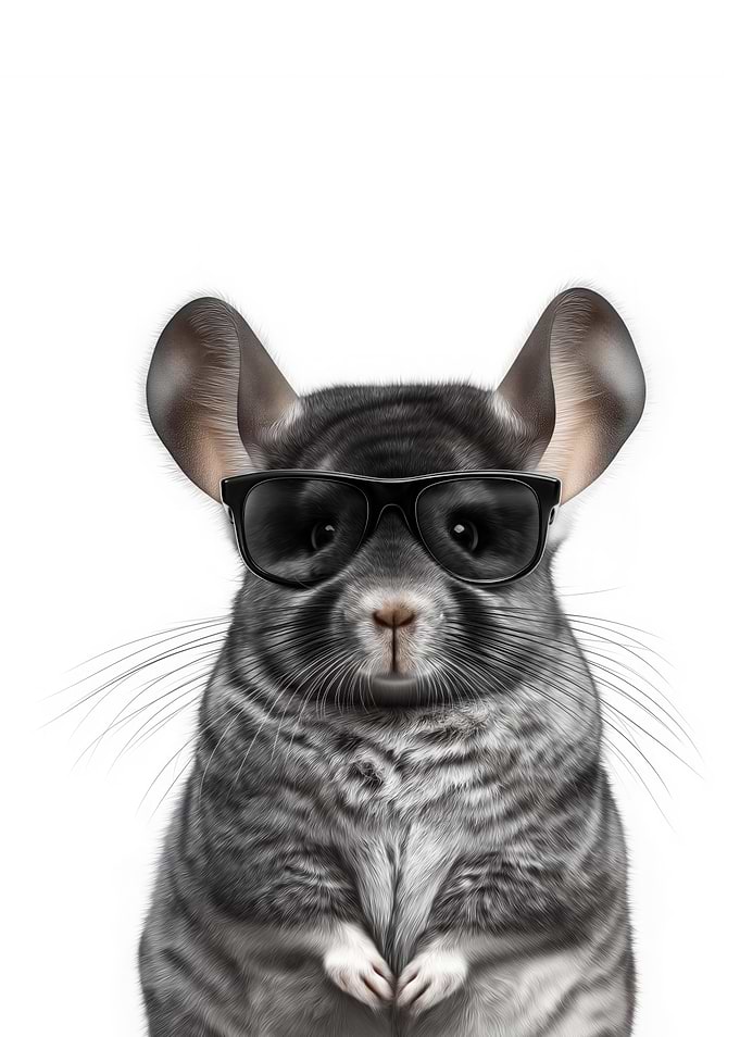 Cool Chinchilla with Sunglasses
