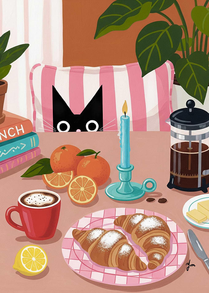 Breakfast with Cat