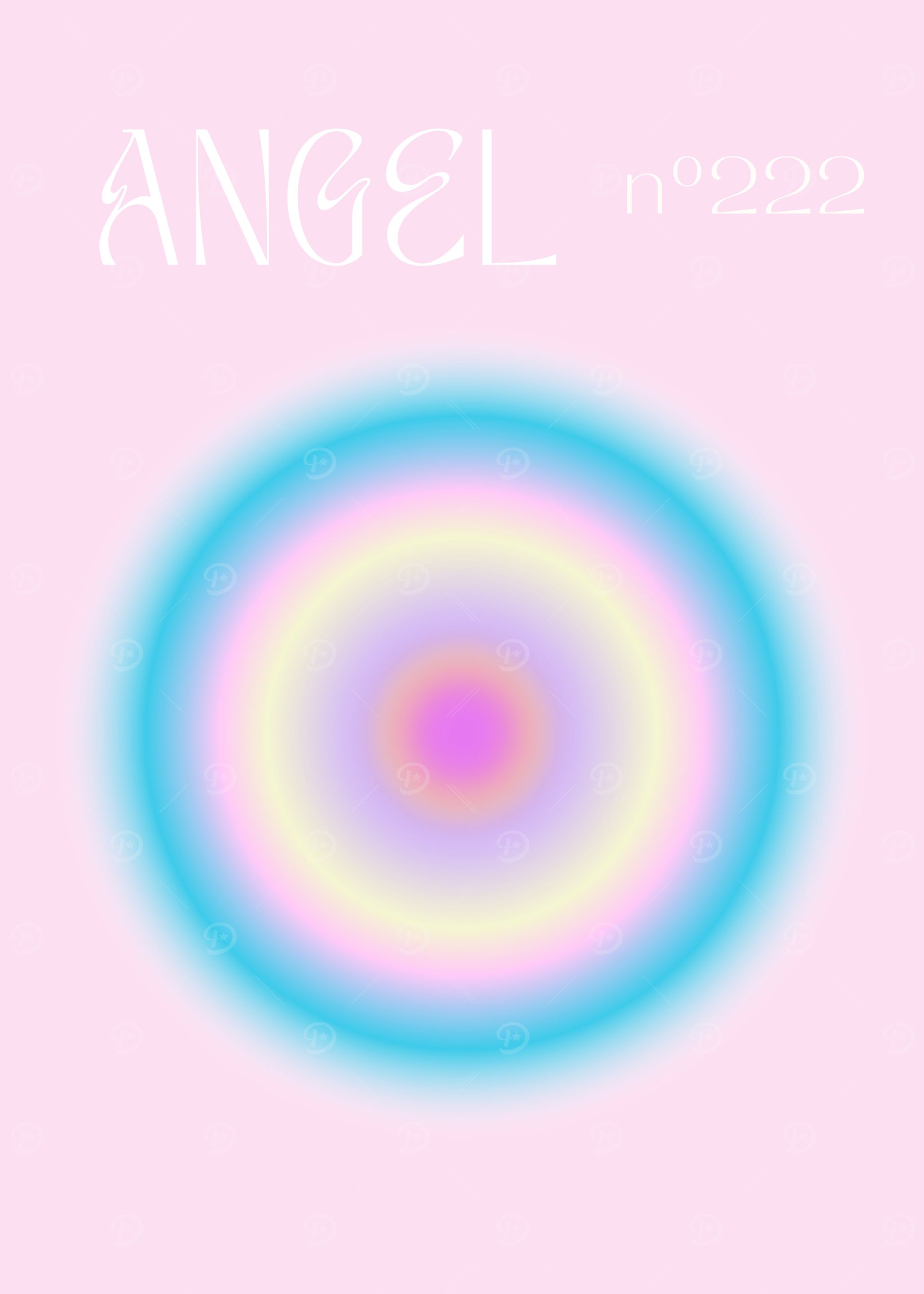Angel Number 222 Aura Poster