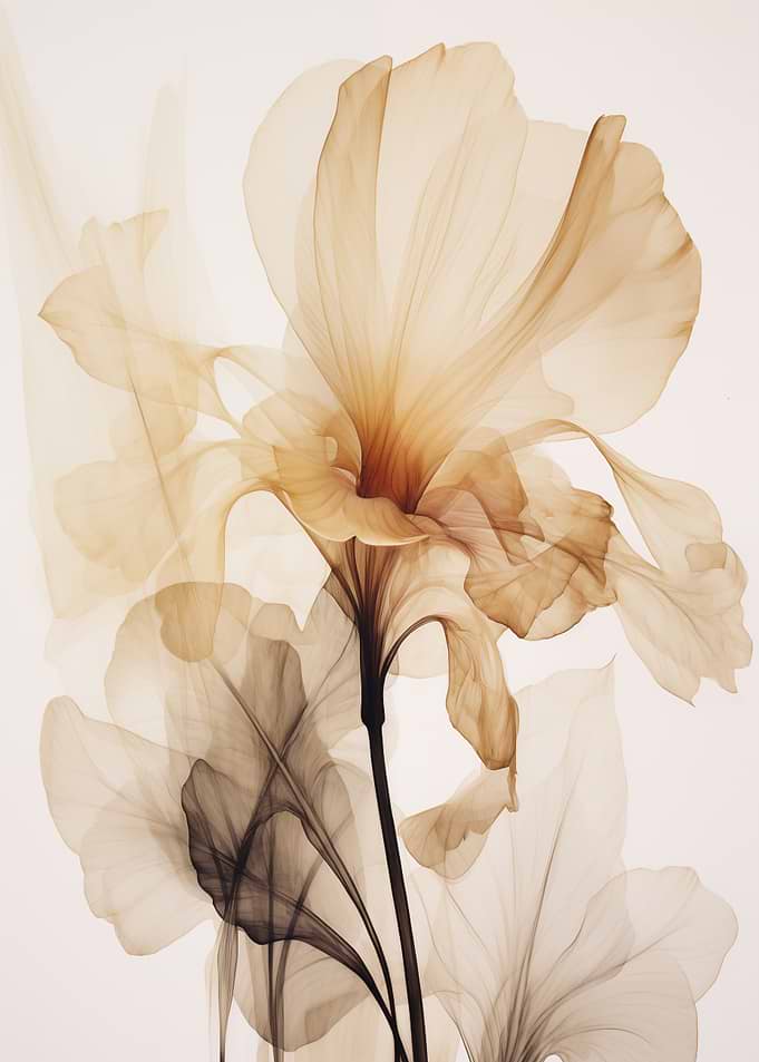 Translucent Iris Flower