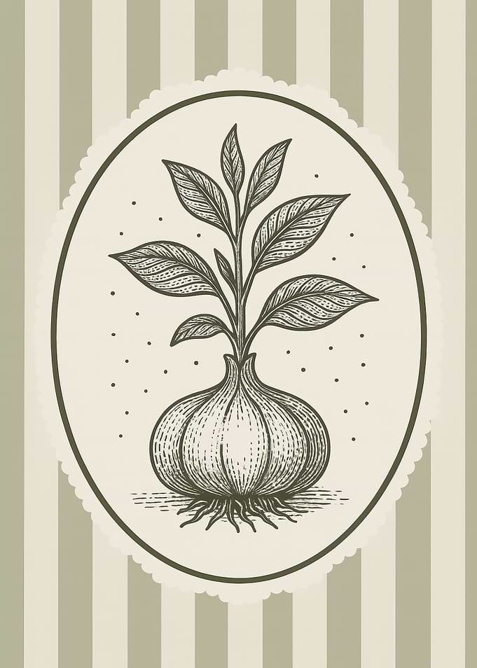 Onion Garlic Sage Green Kitchen