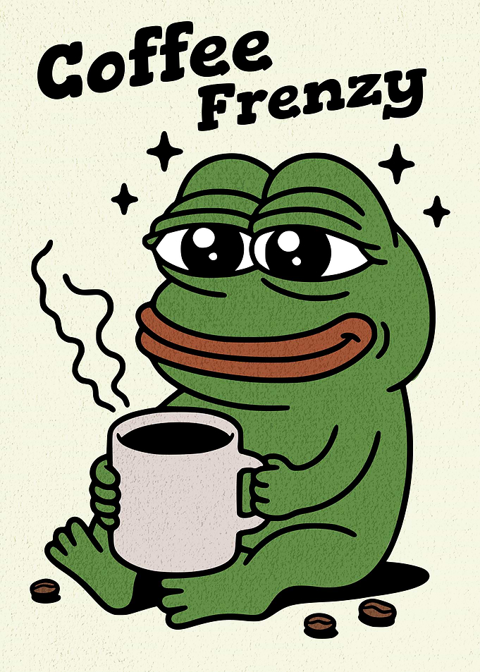 Coffee Pepe Frog