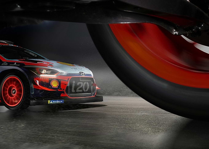 Hyundai i20 Rally Car Close-Up