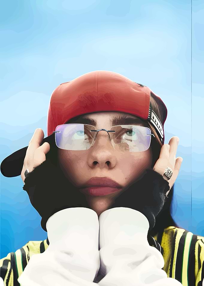 Portrait of a person with glasses