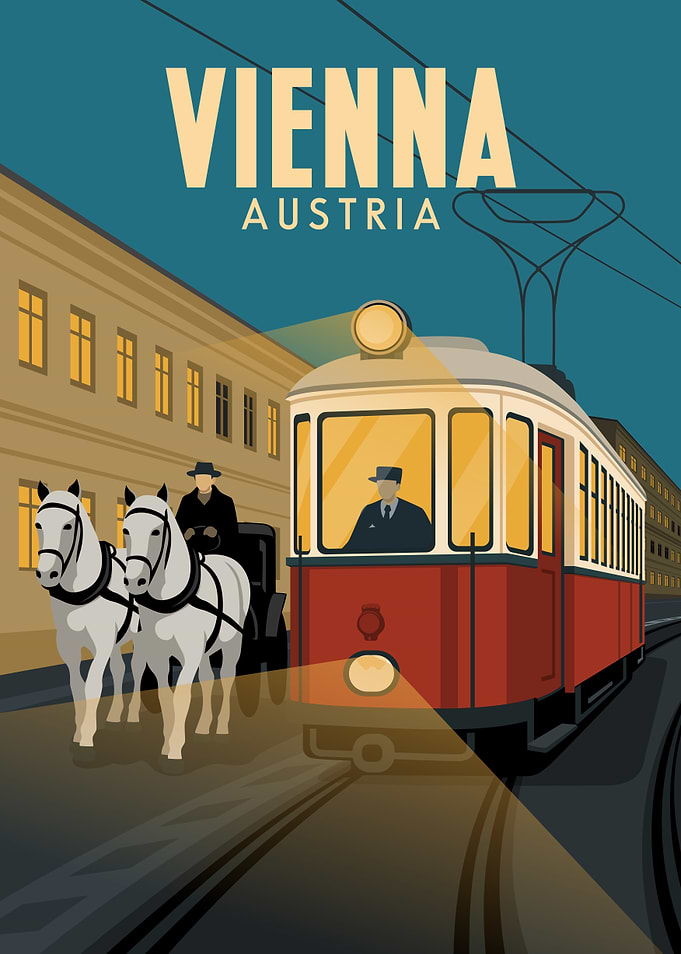 Vienna Austria Travel Poster