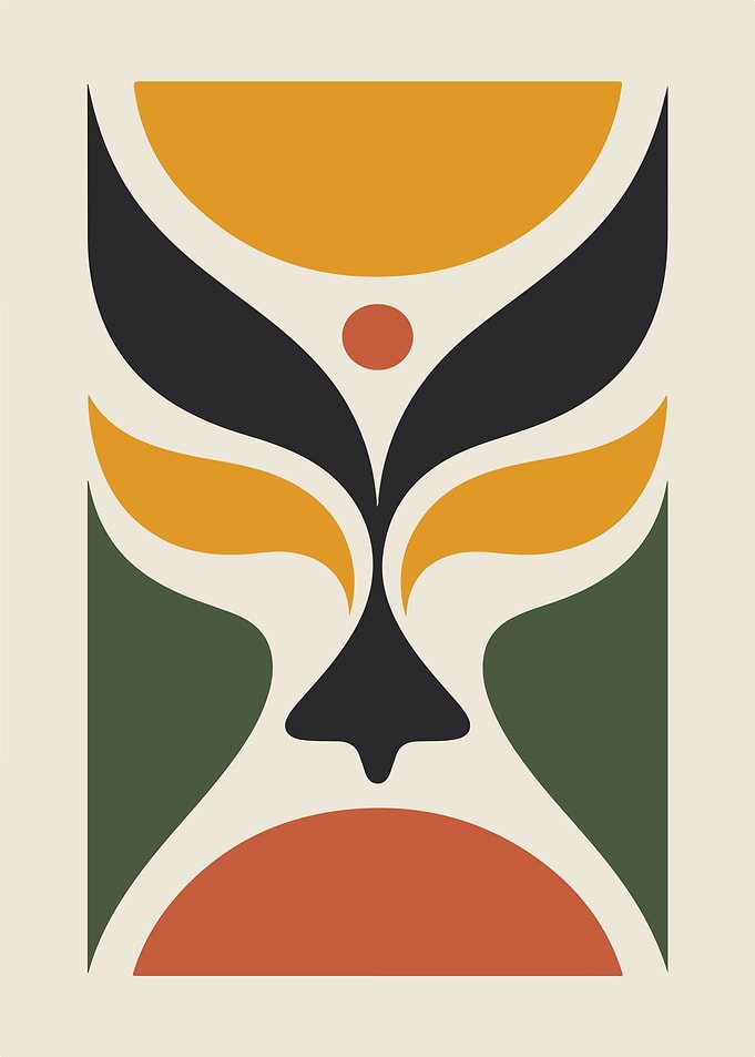 Abstract Geometric Face
