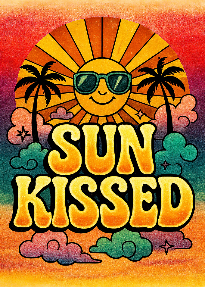 Sun Kissed Retro Illustration