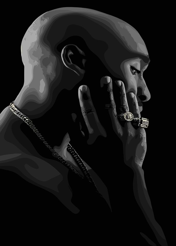 2Pac Portrait
