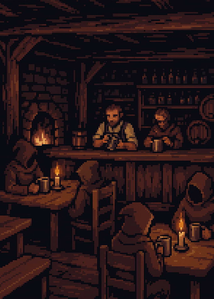 Pixel Art - Tavern Scene