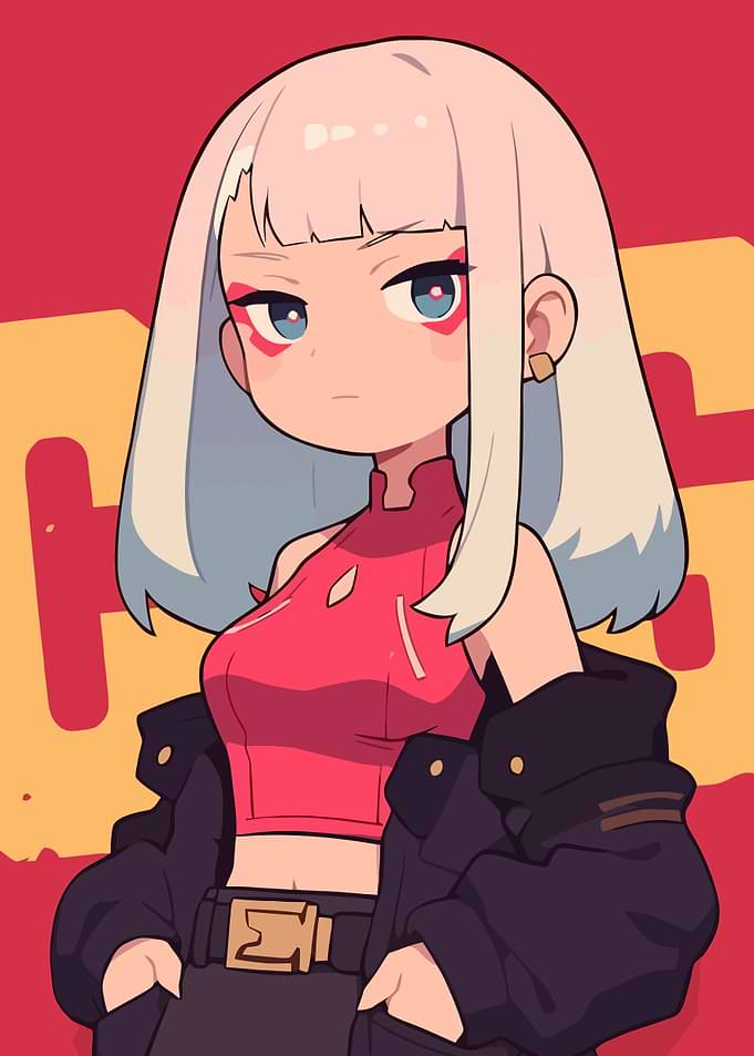 Anime Girl with Jacket