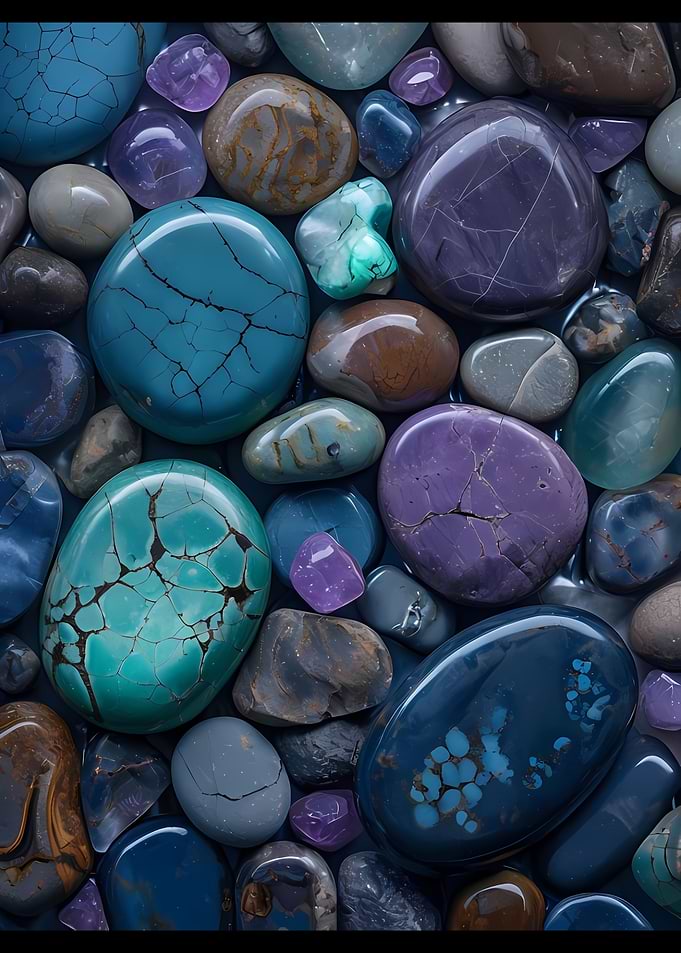 Polished Colorful Stones