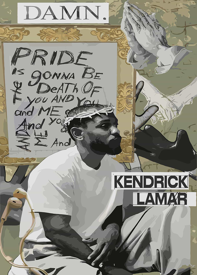 Kendrick Lamar DAMN. Album Art
