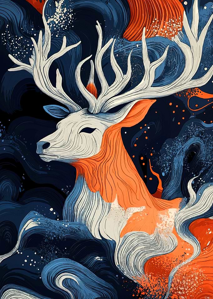 Abstract Deer Animal