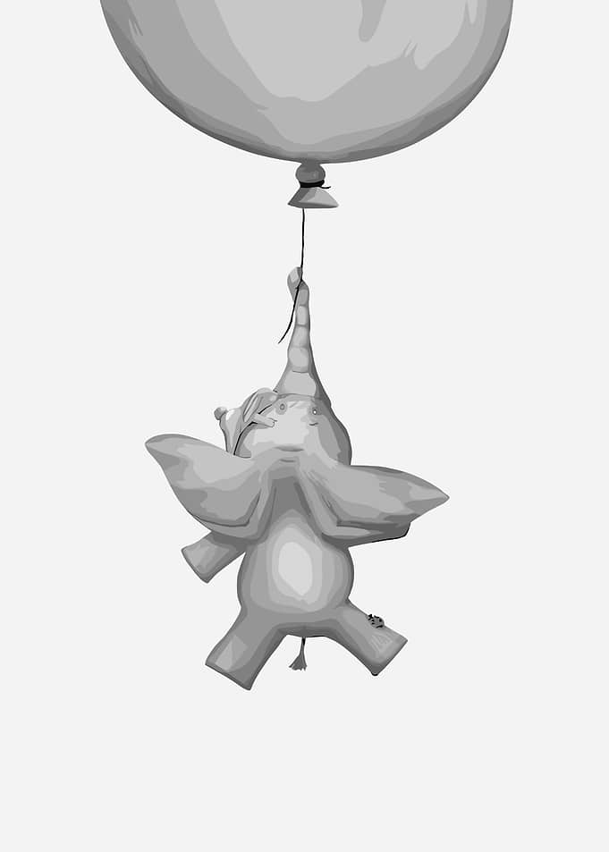 Elephant with Balloon