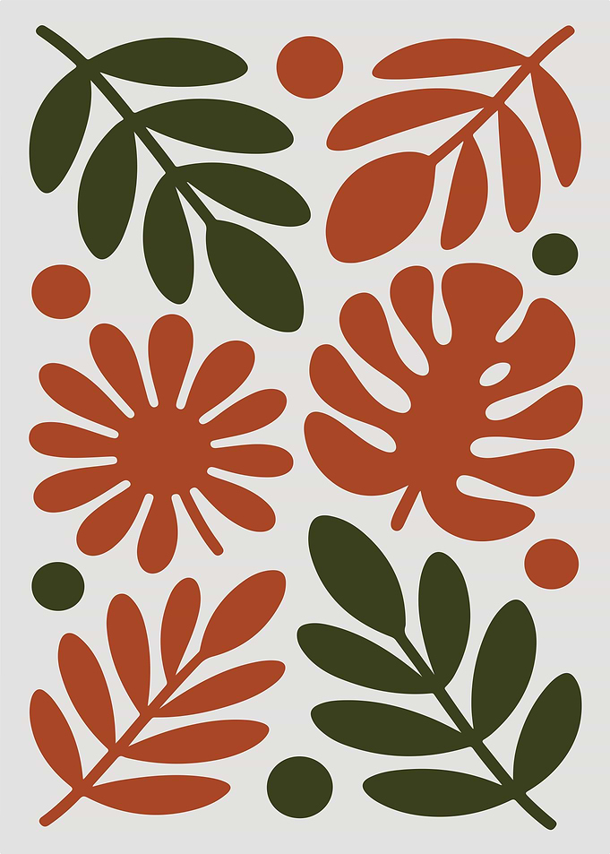 Abstract Botanical Pattern