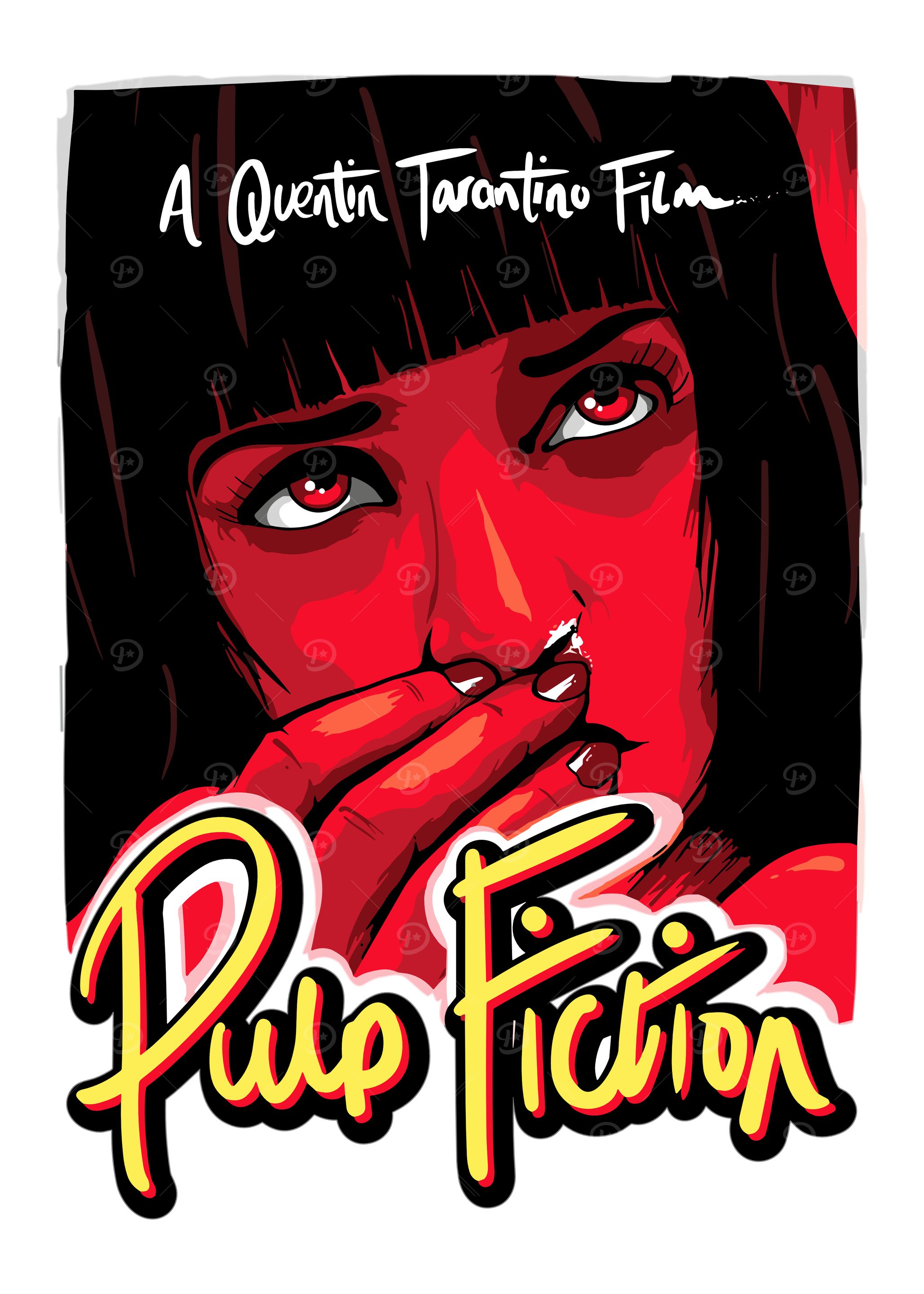 Pulp Fiction Movie Poster Art