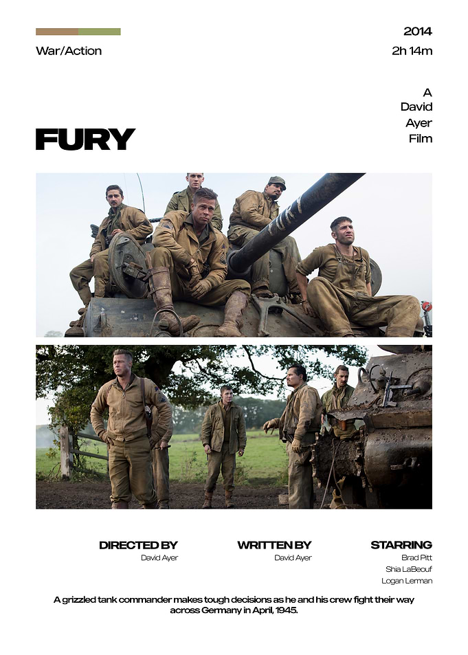 Fury Movie Poster