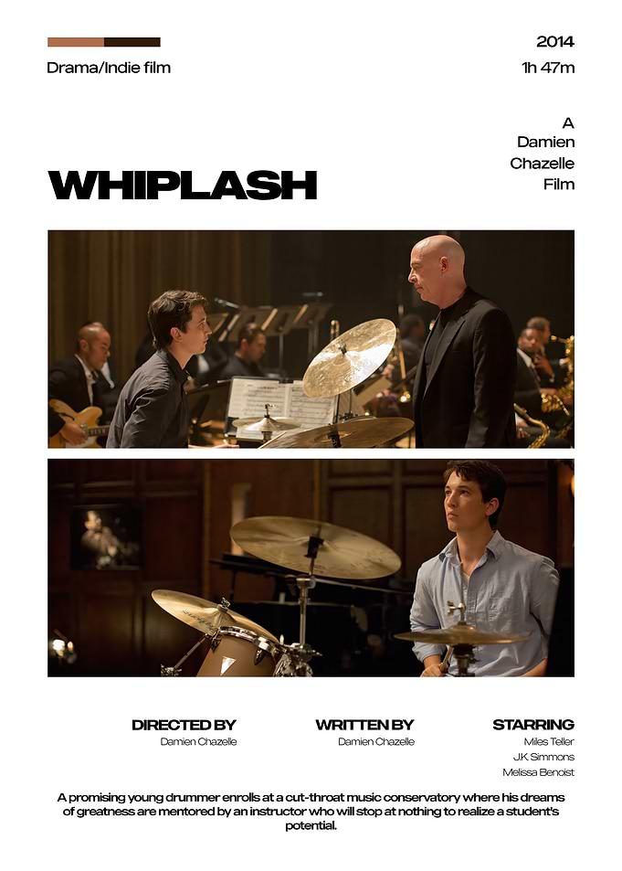 Whiplash Movie Poster