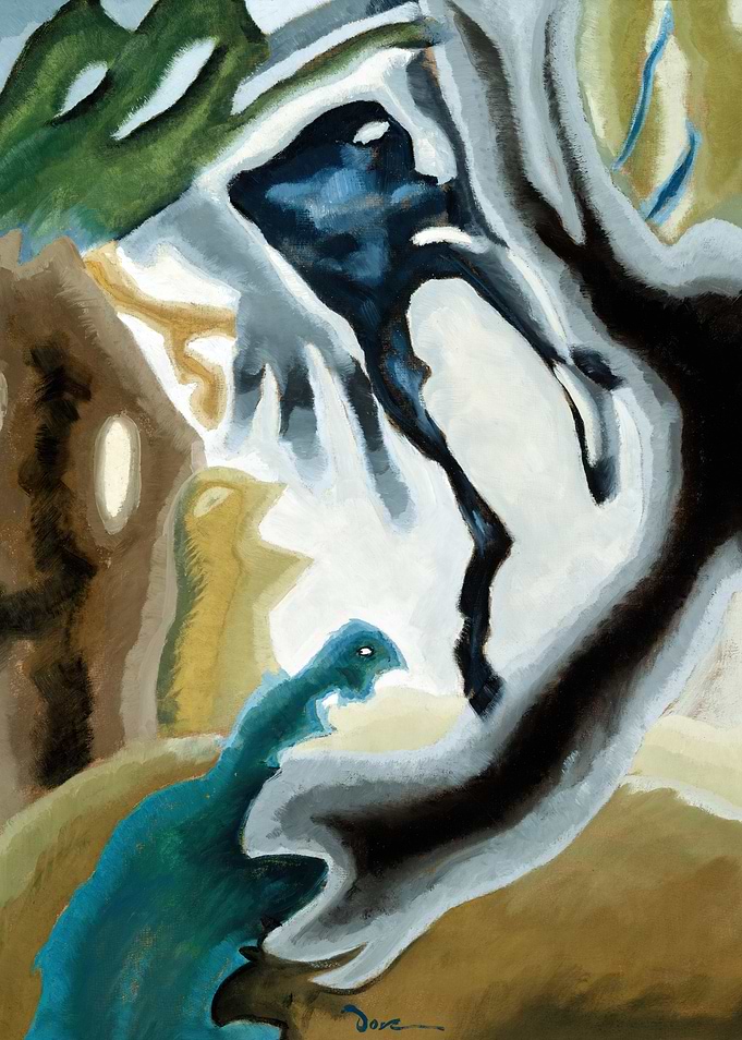 Abstract Creature Encounter Painting