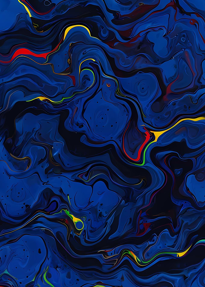 Abstract Blue Swirls