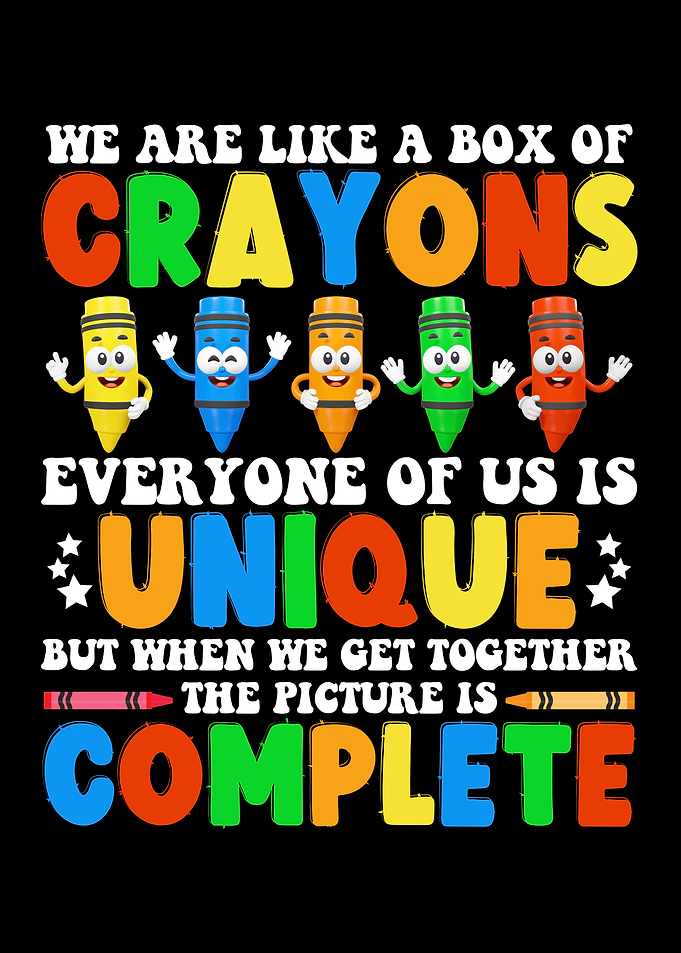 Crayon Box Diversity Inspirational Quote