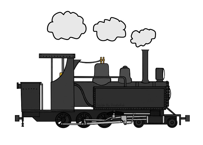 American Steam Train For Railroad Enthusiasts