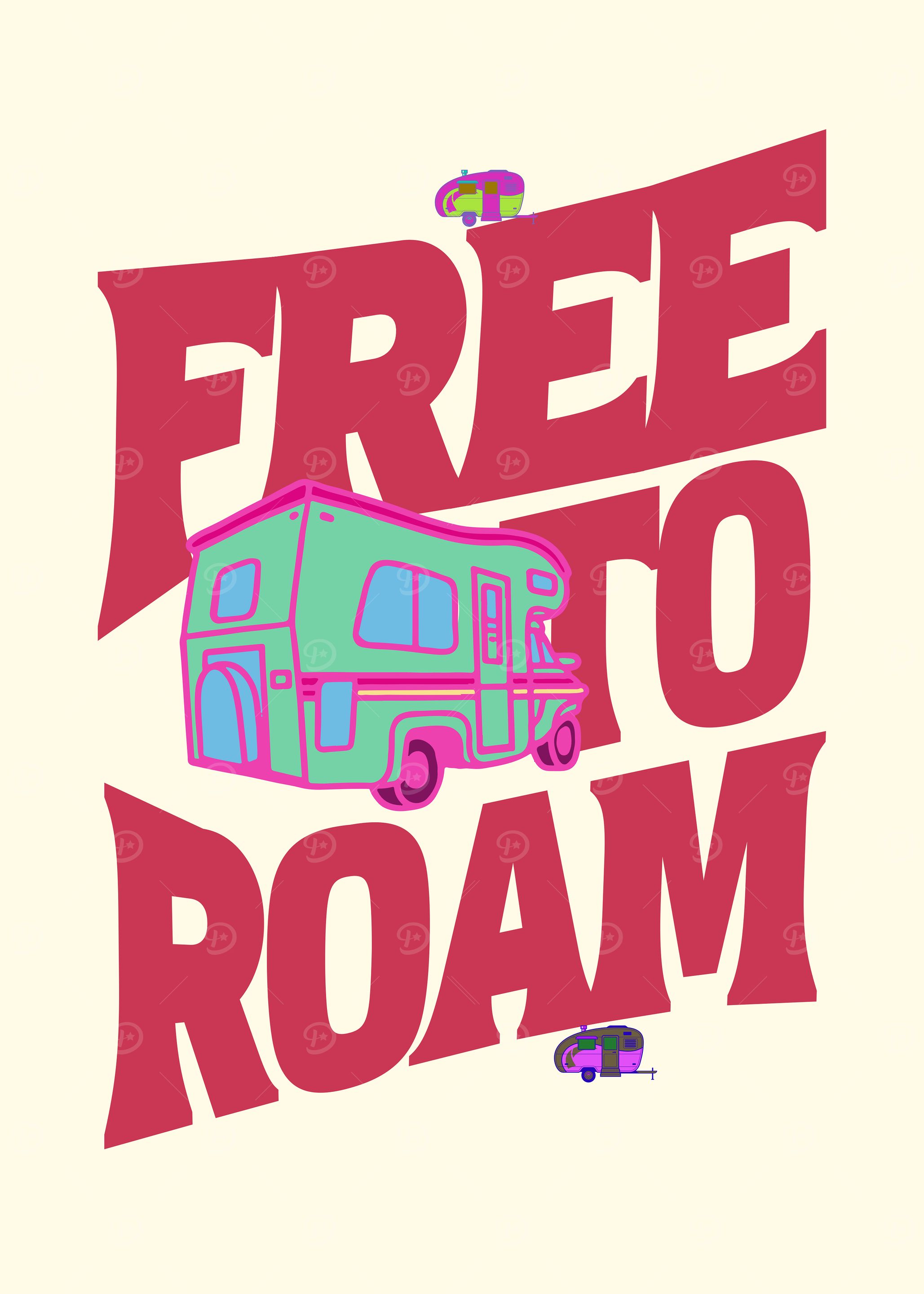 Free to Roam RV Illustration
