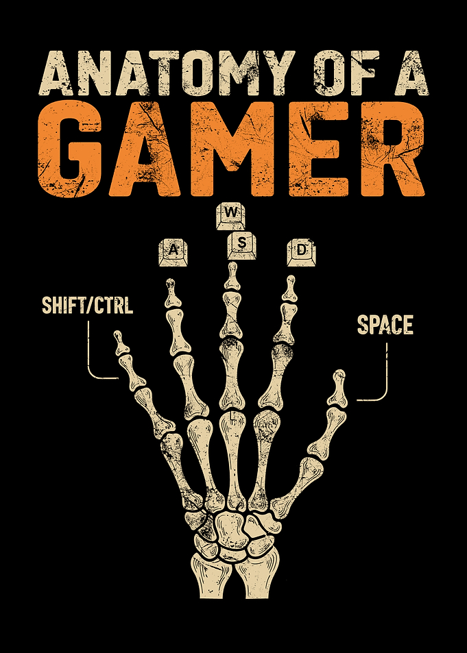 Anatomy of a Gamer Skeleton Hand