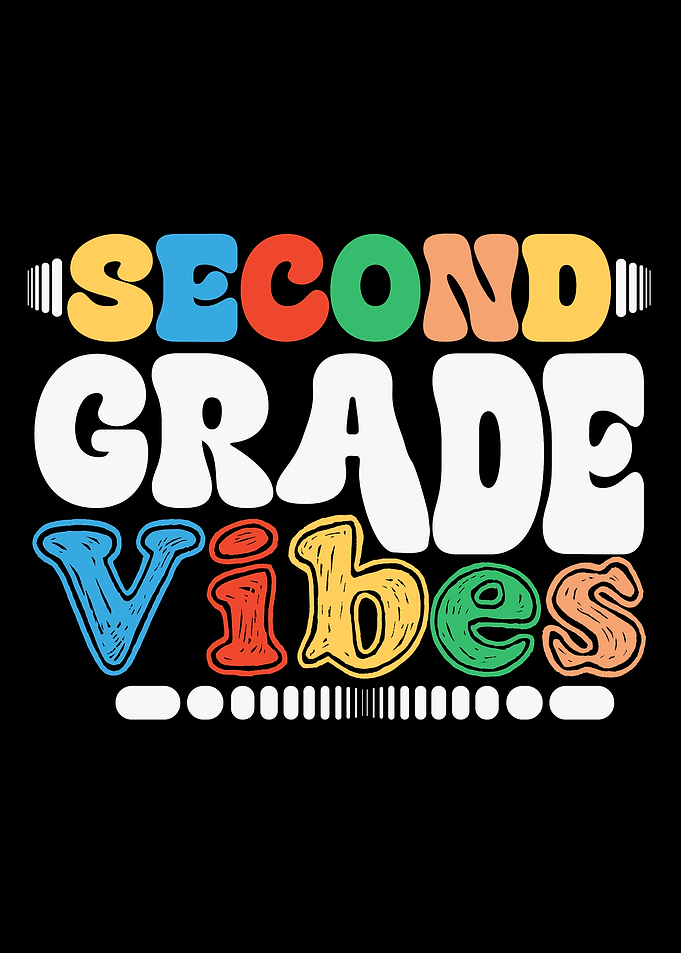 Second Grade Vibes Retro Design