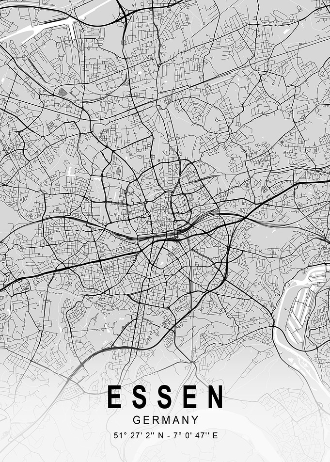 Essen Light City Map