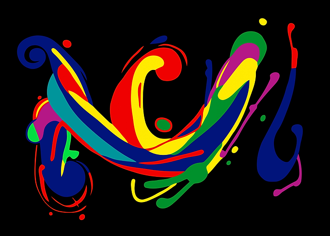 Squiggle abstract swirl symphony