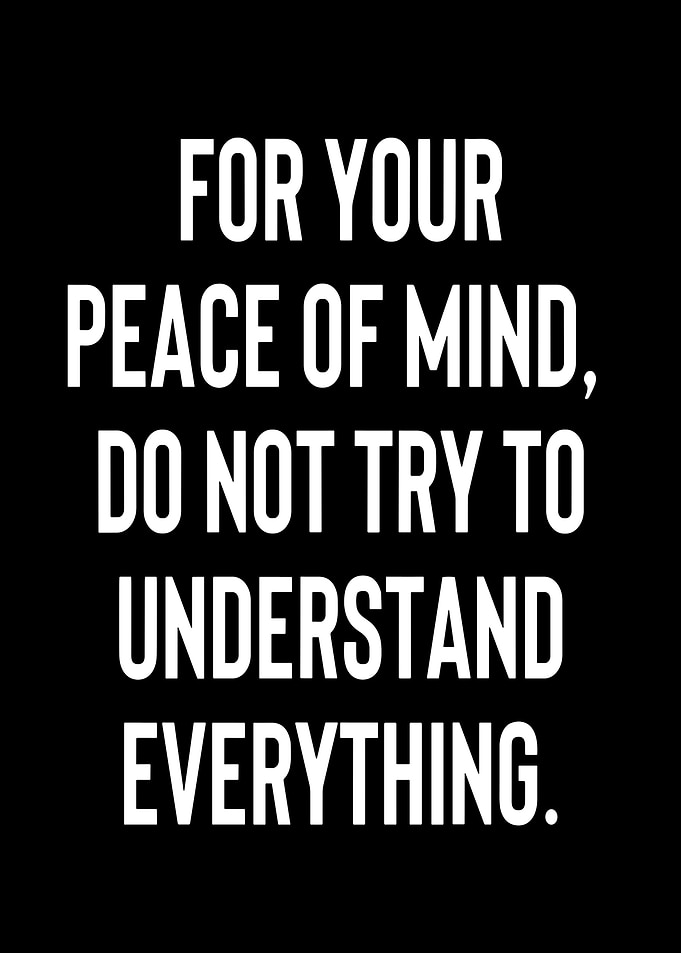 Peace of Mind Text Art